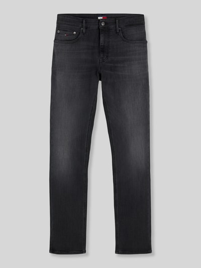 Tommy Jeans Slim Fit Jeans aus Baumwoll-Modal-Mix Modell 'SCANTON' BLACK 2