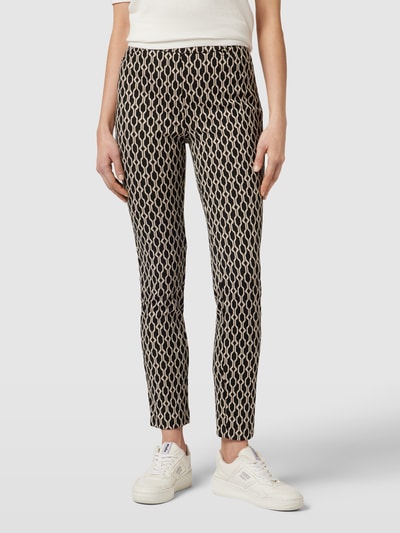 Christian Berg Woman Broek met all-over motief Zwart - 4