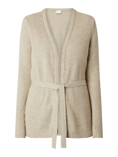 Vila Cardigan mit gebundenem Taillengürtel Sand 2