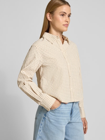 MANGO Boxy Fit Hemdbluse Modell 'IRUYA' Beige 3