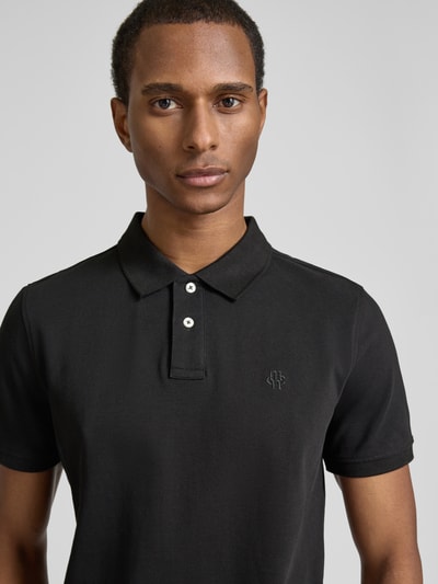 MCNEAL Regular Fit Poloshirt mit Knopfleiste und Label-Stitching Black 3