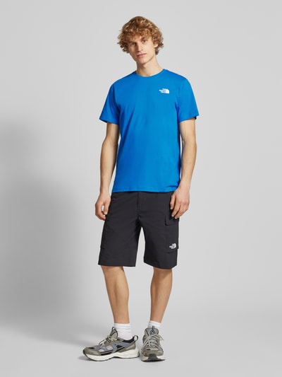 The North Face T-shirt met labelprint Lichtblauw - 1