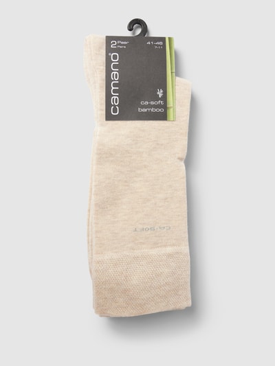 camano Socken mit Label-Detail im 4er-Pack Sand 3