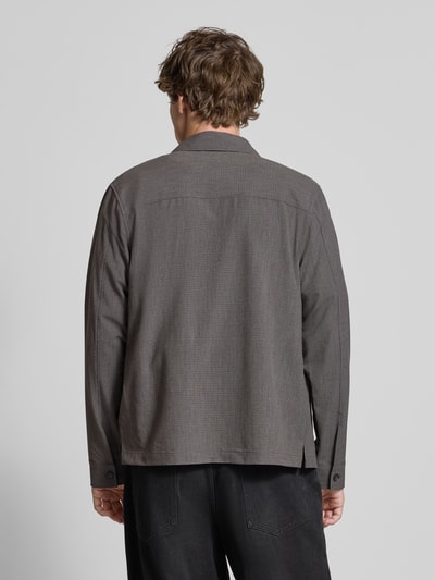 Marc O'Polo Denim Regular Fit Hemdjacke mit Viskose-Anteil Mittelgrau 5