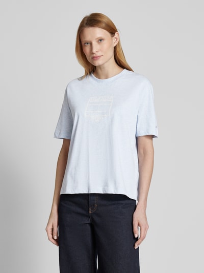 Tommy Hilfiger T-shirt van zuiver katoen Lichtblauw - 4