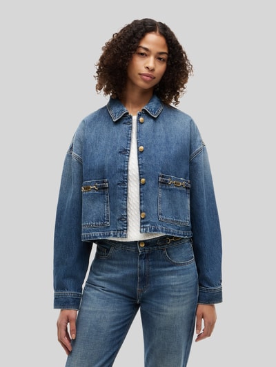 Tommy Hilfiger Regular Fit Jeansjacke aus reiner Baumwolle Bleu Melange 4