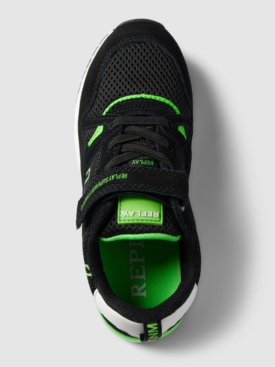 Replay Sneakers met labeldetails, model 'SHOOT' Zwart - 3