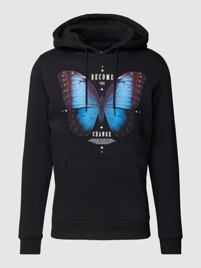 Mister Tee Hoodie mit Motiv-Print Modell 'Become the Change' Black 2