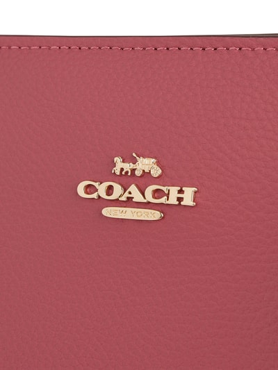 COACH Shopper aus Leder mit Logo-Applikation Pink 2