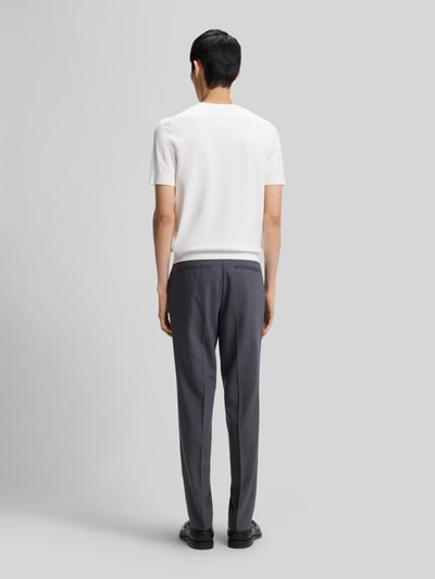 HUGO Slim Fit T-Shirt aus Feinstrick Modell 'SAN CARL-CV' Weiss 5