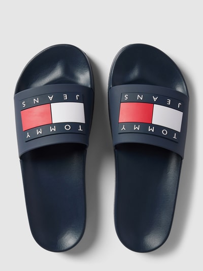 Tommy Hilfiger Slides mit Logo-Print Marine 4