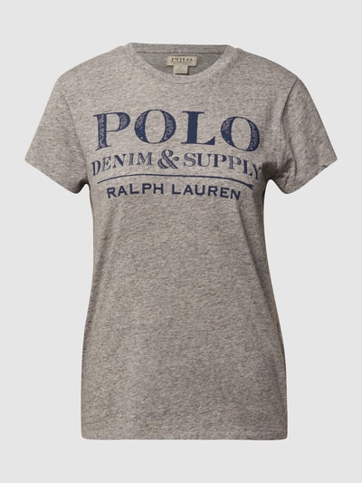 Polo Ralph Lauren T-Shirt mit Label-Print Mittelgrau Melange 2