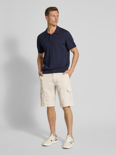 bugatti Regular fit cargobermuda met steekzakken Beige - 1