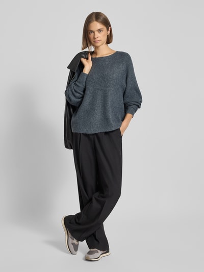 Only Regular Fit Strickpullover mit Fledermausärmel Modell 'DANIELLA' Rauchblau 1