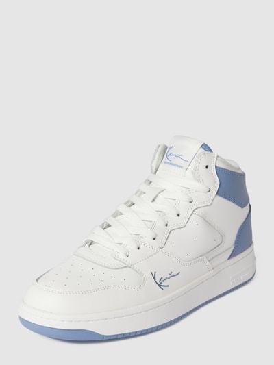 KARL KANI High Top Sneaker mit Label-Stitching Hellblau 2