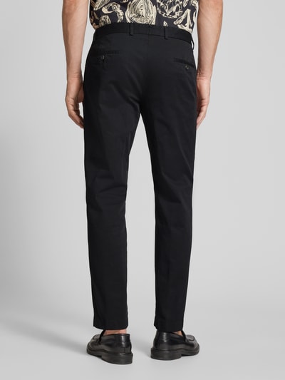 JOOP! Collection Slim fit chino met ceintuurlussen, model 'Hank' Zwart - 5