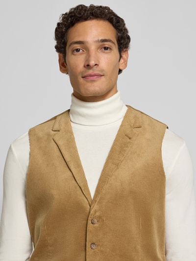 MCNEAL Weste aus Cord mit Pattentaschen Camel 3