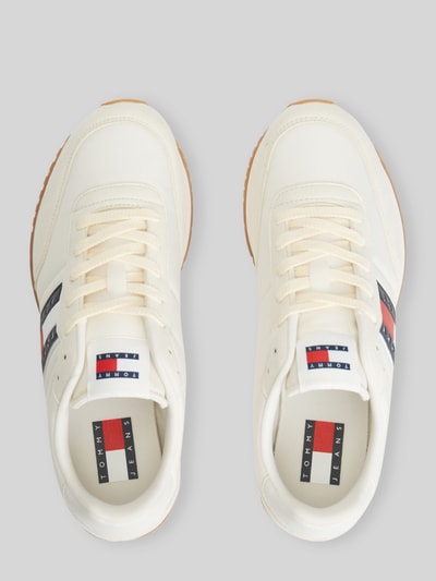 Tommy Jeans sneakersy z taśmą z logo Écru 5