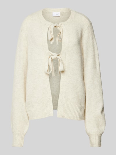 Vila Cardigan mit Schnürung Modell 'ELLIE' Beige 2