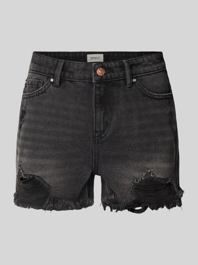 Only Regular Fit Jeansshorts aus reiner Baumwolle Modell 'PACY' Black 2