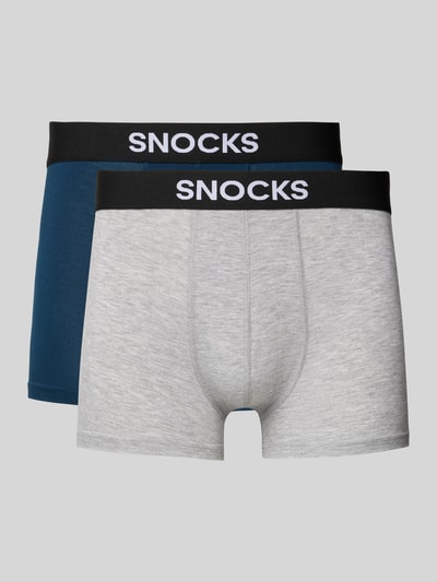 Snocks Trunks mit elastischem Bund im 2er-Pack Dunkelblau 1