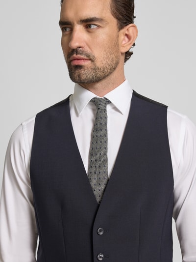 BOSS Regular Fit Anzugweste aus Schurwoll-Mix Blau 3