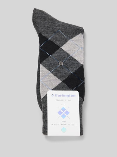 Burlington Sneakersocken mit Strukturmuster Dunkelgrau 3