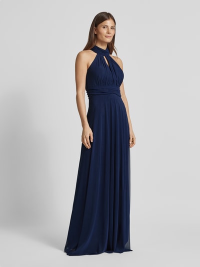 TROYDEN COLLECTION Abendkleid mit Neckholder Dunkelblau 1