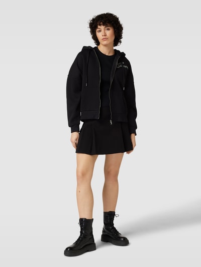 Guess Sweatjacke mit Label-Detail Black 1