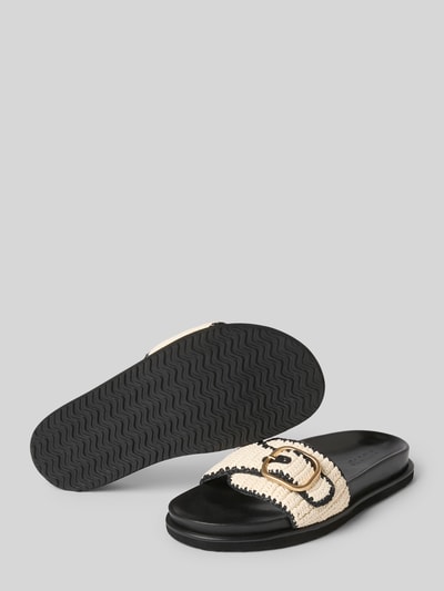 INUOVO Slippers in gevlochten look Zwart - 4