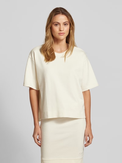 JOOP! Oversized T-Shirt mit Label-Stitching Offwhite 4