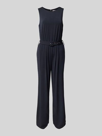Christian Berg Woman Selection Jumpsuit met tailleriem Marineblauw - 2