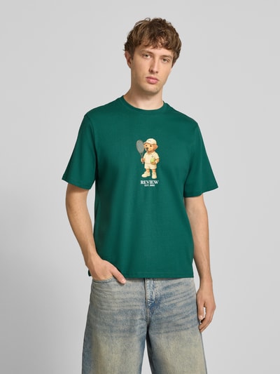 REVIEW Regular Fit T-Shirt mit Logo-Print Bottle 4