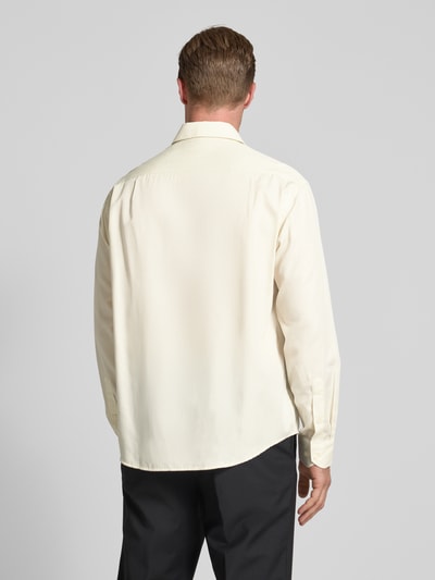 SELECTED HOMME Relaxed fit vrijetijdsoverhemd van katoenmix, model 'RLXKEVIN' Ecru - 5