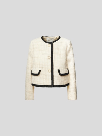 ba&sh Jacke in Bouclé-Optik Ecru 2