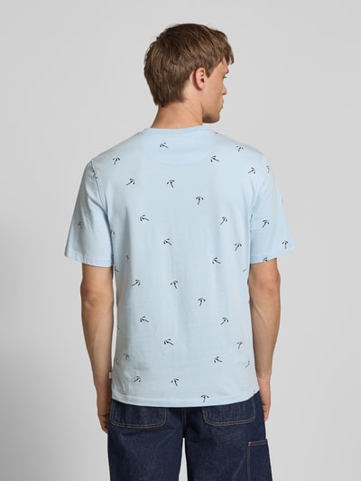 Scotch & Soda Regular fit T-shirt met motiefprints Lichtblauw - 5