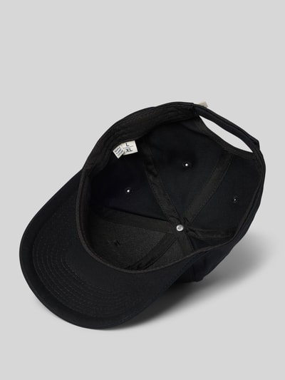 Knowledge Cotton Apparel Baseballpet met labeldetail Zwart - 2