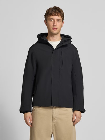 JACK & JONES Jacke mit verdecktem Reißverschluss Modell 'KEEN' BLACK 4