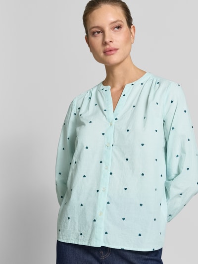 Tom Tailor Regular Fit Hemdbluse aus reiner Baumwolle Mint 3