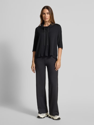 Marc Cain Sweatshirt mit Tunnelzug Black 1