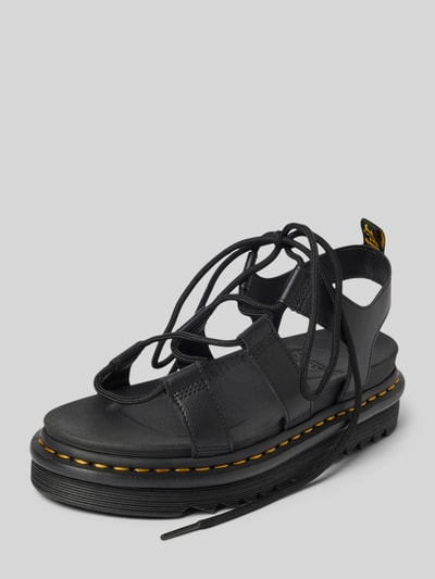 Dr. Martens Sandalen met vetersluiting, model 'NARTILLA' Zwart - 1