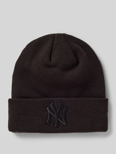 New Era Beanie met labeldetail Zwart - 1