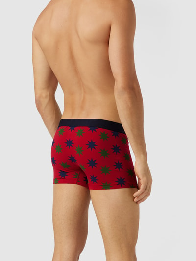 Tommy Hilfiger Trunks mit Logo-Bund und Allover-Muster Rot 4