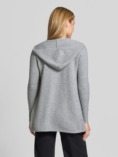 VERO MODA Regular Fit Cardigan mit Kapuze Modell 'DOFFY' Hellgrau Melange 5
