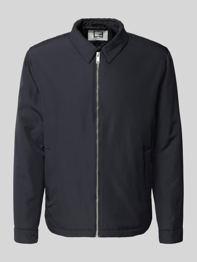 Casual Friday Jack met platte kraag, model 'ALBRECHT PADDED JACKET' Donkerblauw - 2