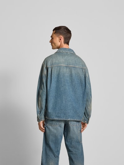 Diesel Regular Fit Jeansjacke mit Umlegekragen Blau 5