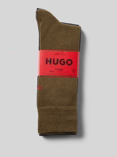 HUGO Sokken van katoenmix in een set van 3 paar Grafiet - 3