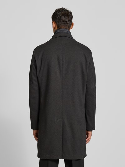Christian Berg Men Kurzmantel mit Stehkragen und Eingrifftaschen Graphit 5