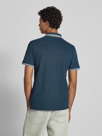 Jack & Jones Slim Fit Poloshirt mit Logo-Stitching Modell 'PAULOS' Rauchblau 5