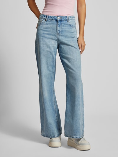 Review Essentials wide leg jeans Lichtblauw - 4